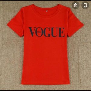 Vogue red shirt